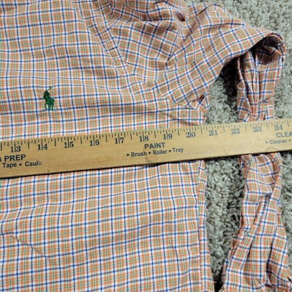 Polo Ralph Lauren Shirt Mens Small Colorful Button Down Preppy Plaid Long S Read - Picture 3 of 7